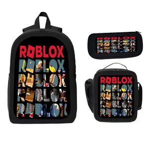 3pcs Roblx Gamer Travel Backpack Set - Large Capacity, Durable Fabric, Machine Washable, Ideal for Business Trips & Daily Commute, Design with Roblx Gamer, Backpack for Travel, Brainrot, School Supplies, Boy Rucksack, School Rucksack