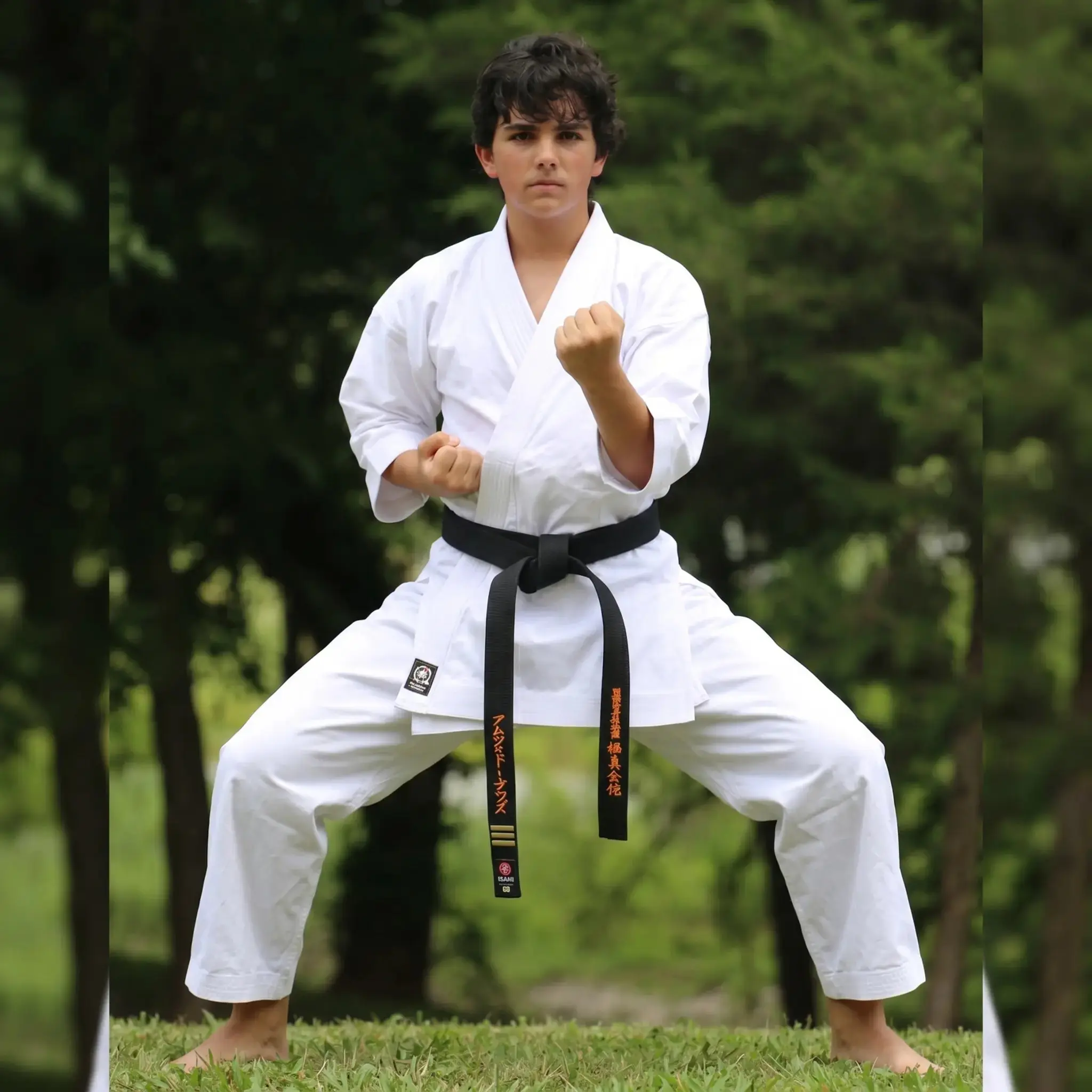 STRETCH COTTON MEN'S KARATE UNIFORM BLEACHED -12-OZ