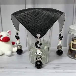 Designer Drink Covers - Dog Lovers Gift - Drink Cover Protector - Upgrade Your Drinking Game drink sleeve Reusable Tumbler fit standard Drinkware Straw