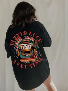 Comfort Color Better Luck Next Time Tee Comfort Colors Western Lucky Shirt Traditional Tattoo Vintage 777 Shirt Grunge Streetwear Yallternative Aesthetic