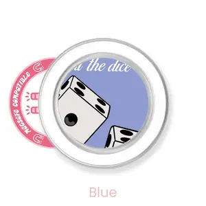 abbyrose Devil's Dice Phone Grip with magnet Clear Blue