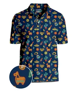 Men's Neon Fiesta Golf Polo