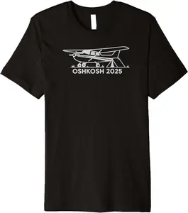 Oshkosh Airventure 2025 Airplane Camping Premium T-Shirt