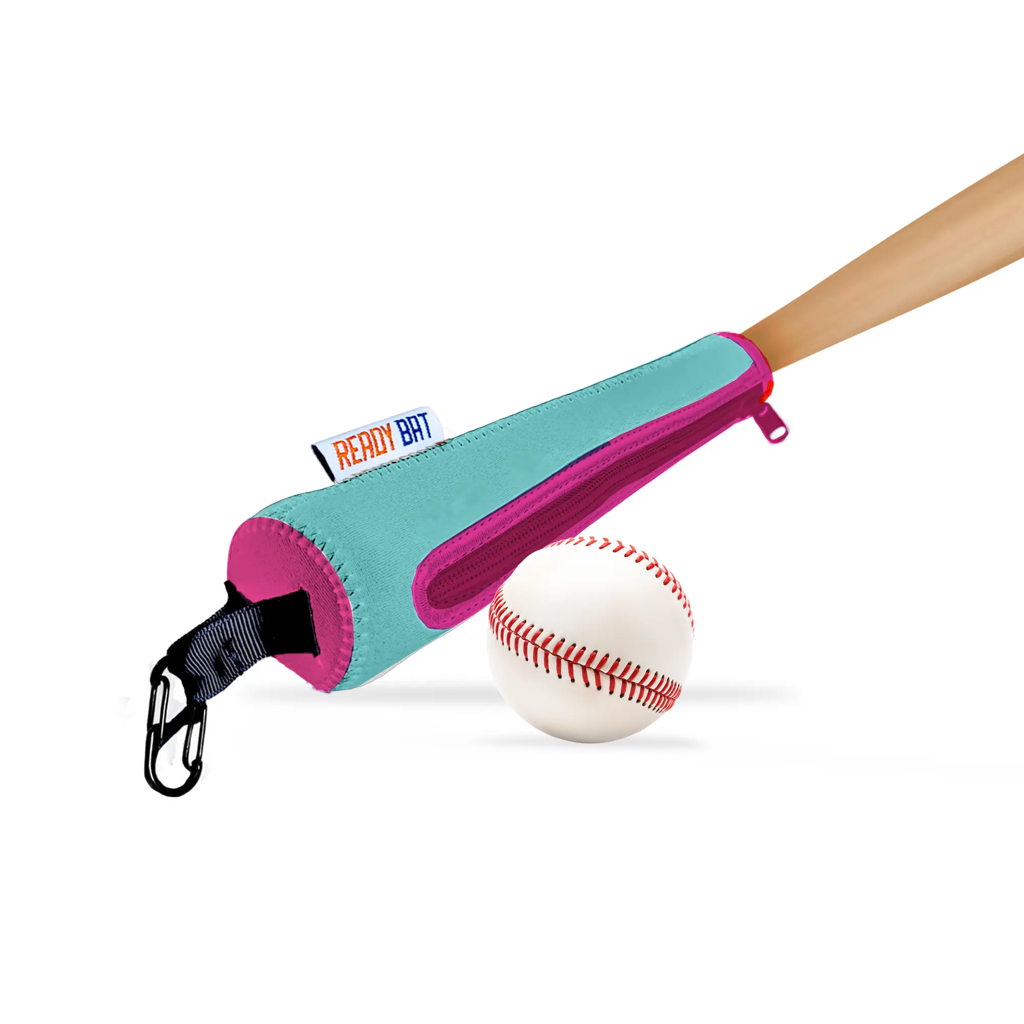 Teal and Pink Protective Baseball Bat Handle Cover