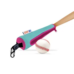 Teal and Pink Protective Baseball Bat Handle Cover
