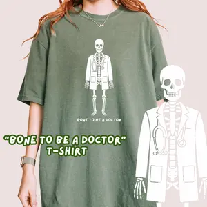 Sam & Kendall "Bone to Be a Doctor" Halloween T-Shirt - Unisex Comfortable 100% US Cotton Tee for Doctors, Nurses & Healthcare Workers - Perfect Gift for Medical Professionals