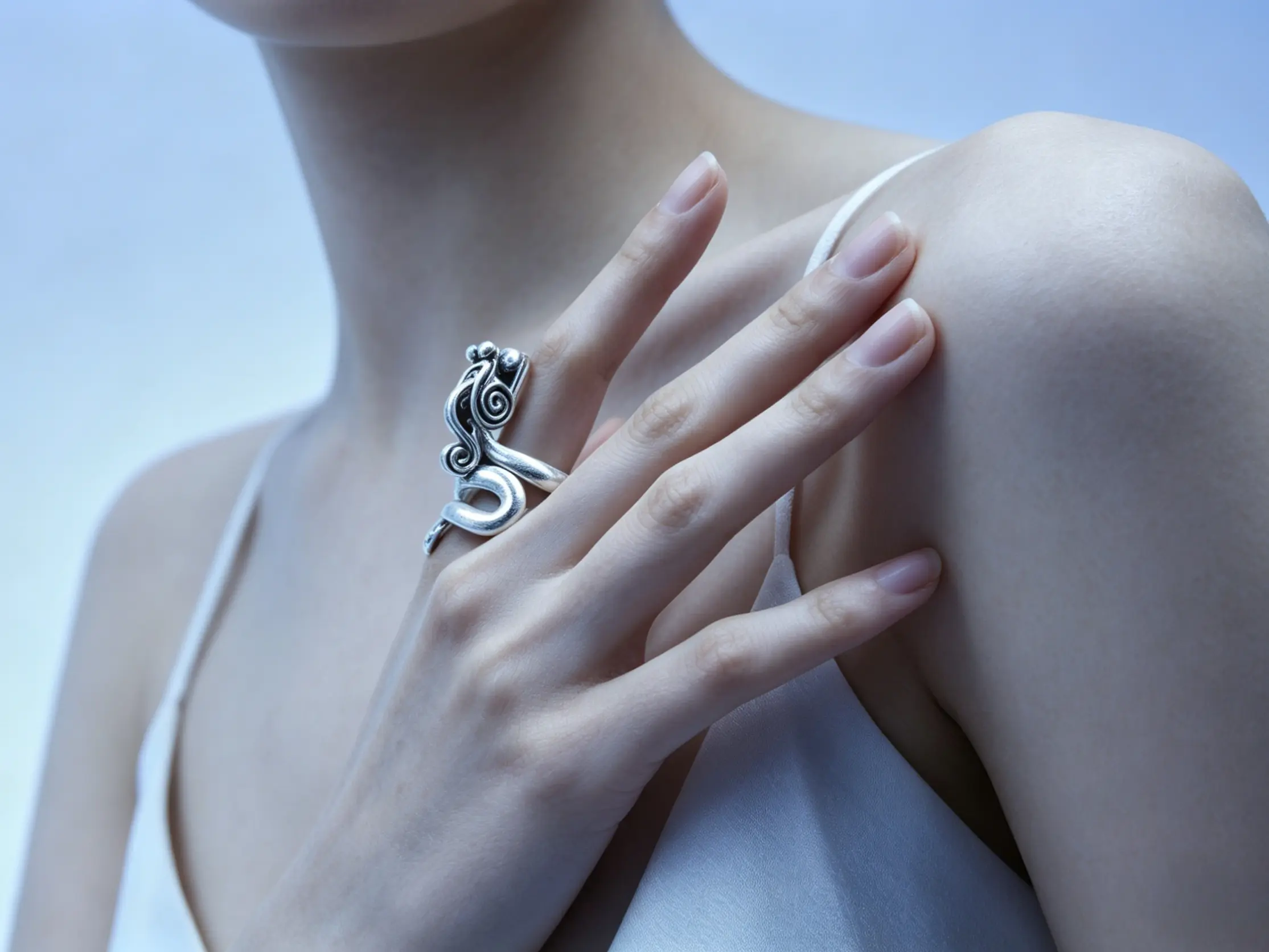 Miao Inspired Dragon Silver Ring | Vintage Ethnic Totem Statement Women Jewelry