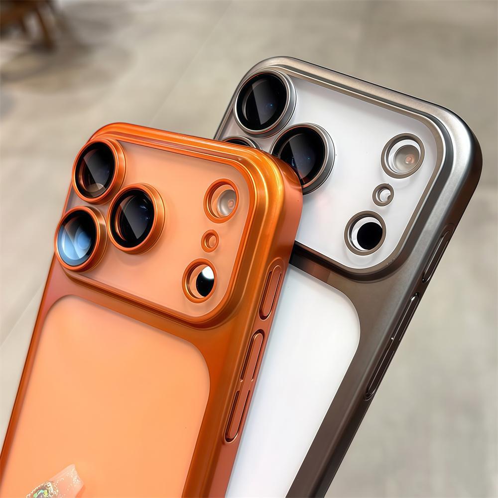 High Quality Electroplated Frosted PC Phone Case for iPhone 17 Pro Max Air Anti-Drop Lens Protection Hard Case Protective Cover with Stylish Frosted Finish