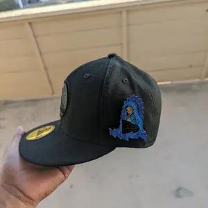 pin virgen de Guadalupe (blue) para gorras