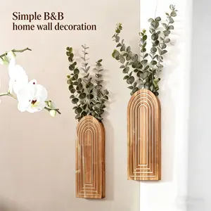 2 Wall-Mounted Dried Flower Plant Shelves, Simple Home Decor, Hanging Wall Rack for Living Room, Bedroom, Kitchen, Restaurant