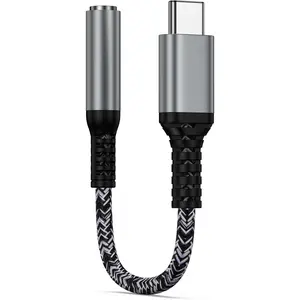 for  17e 17 16 15 Headphone Adapter, USB C to 3.5MM Audio Headphone Adapter for  17e 17 Pro Max Air 16e 16 Pro Max 16 Plus 15,Type C to Aux Cord Jack Dongle for  S26 S25 A17.A16 A15