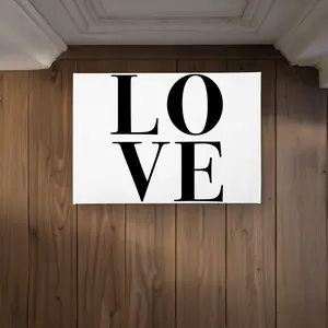 Begin Home Decor CODM1724BO9UEP 17 x 24 in. Love Shapes Quotes Motivational Door Mat for Home Decor