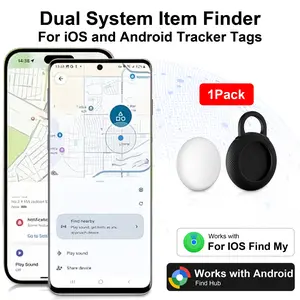 1PC Dual System iOS and Android GPS Tracker, GPS Vehicle Tracker, No Monthly Fee, Replaceable Battery, Waterproof Ip67, Magnetic Case, for Car, Bike, Motorcycle, Backpack, Luggage