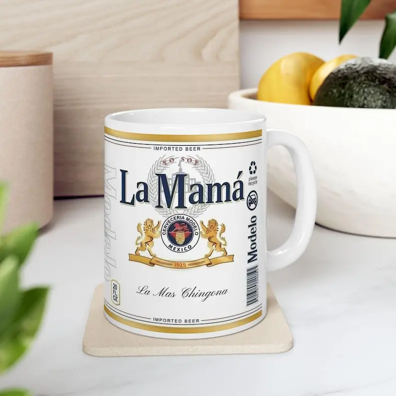Funny Mom Mug, La Mama Mas Chingona, Funny Coffee Mug, Gift for Mexican Mothers, Coffee Lover Cup