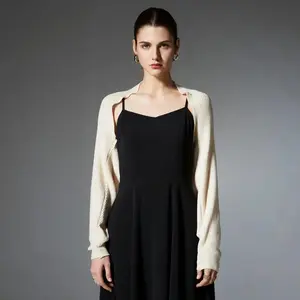 New Summer Style Women's Outer Wear Solid Color Knitted Shawls Fashionable Casual Women's Shopping Shawls