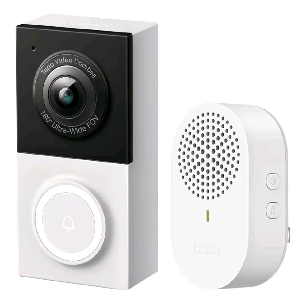 2K Wired Smart Video Doorbell - 180 Ultra-Wide Field of View, Person/Vehicle/Package Detection, 2-Way Audio, Color Night Vision, Subscription-Free Local Storage or Optional Cloud, D130