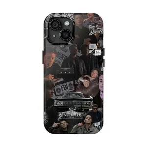 Dean Winchester Supernatural Phone Case for 1116  IP 11 12 13 14 15 16 with TPU Lining Glossy Finish Durable Design  UV Protection