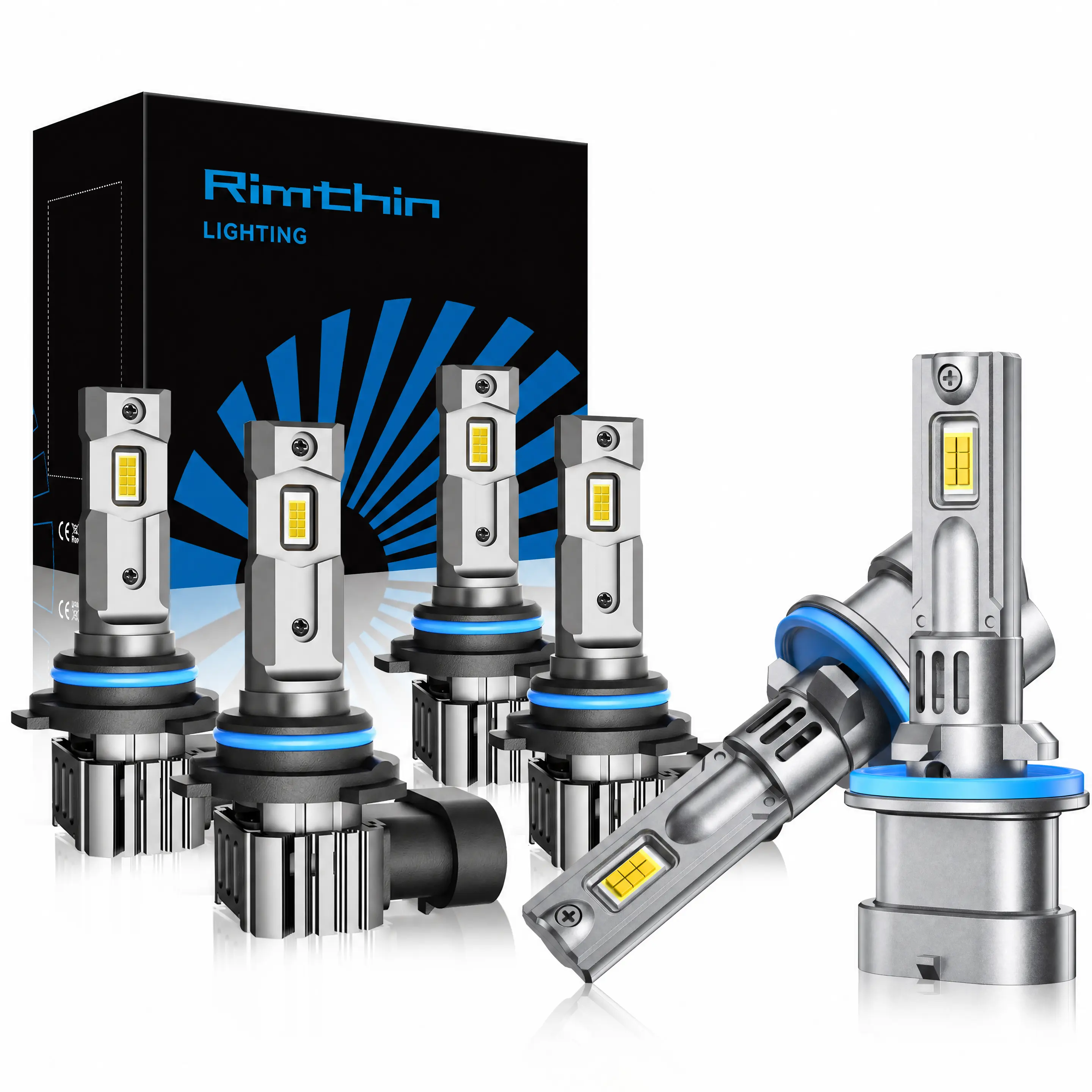 Rimthin 9005/HB3+9006/HB4+880 Headlight & Fog Light Bulbs Combo for 2000-2006 Chevy Tahoe Suburban GMC Yukon Yukon XL & 1999-2002 Silverado Sierra - 6000K Super Bright Plug & Play 6-Pack,toolupgrade