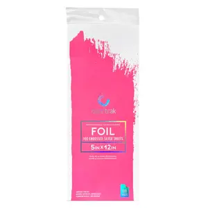 Colortrak Pre-Cut Embossed Aluminum Foil Pack - 5"x12", 100pcs, for Haircare and Hair Color Applications