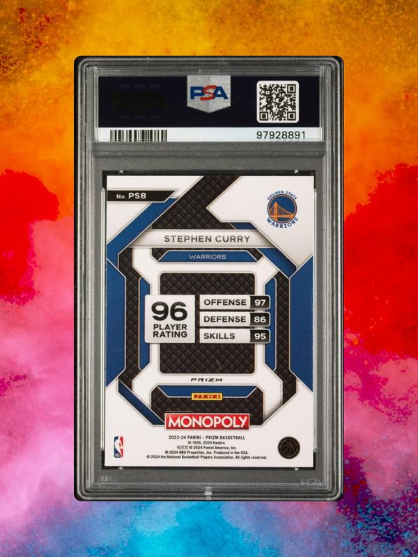 2023-24 Panini Prizm Monopoly - All Star-Purple #PS8 Stephen Curry - PSA 9