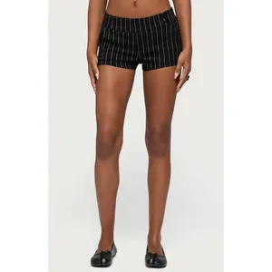 Edikted Women's Violetta Striped Micro Shorts