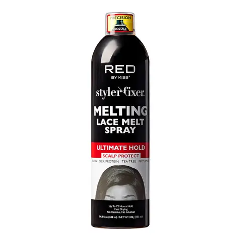 RED by KISS Ultimate Hold Lace Bond Spray with Biotin – 20X Strong Lace Melt Wig Install Spray, Long‑Lasting Hold up to 72 Hours