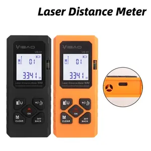 Laser Distance Meter, Handheld Infrared Electronic Ruler, Multifunctional Horizontal Laser Distance Meter with Distance/Area/Volume/Self-calibration Function