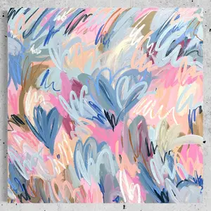 "A Little Lovely" 36x36x1.5 Original Painting on Canvas