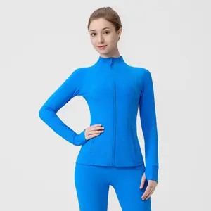 LULU Women's Summer Stand-Up Collar Jacket — Lightning Blue