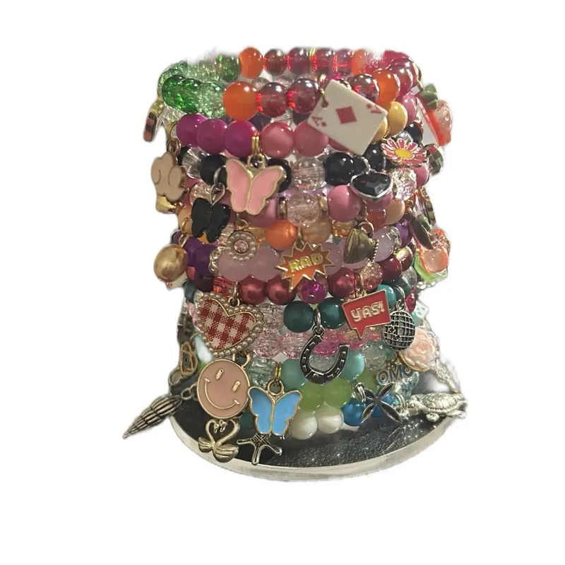Junk charm beaded bracelet Junk charm beaded bracelet