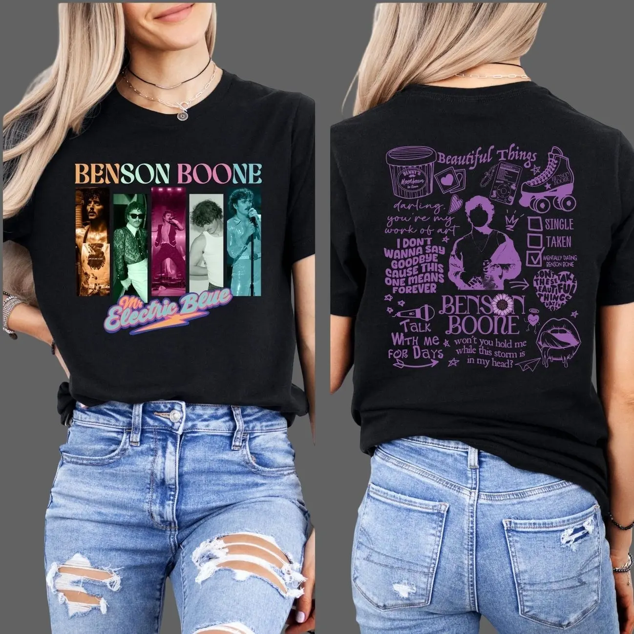 Benson Boone Shirt - Music Tour Fan Tee , Wanted Man Tour 2026