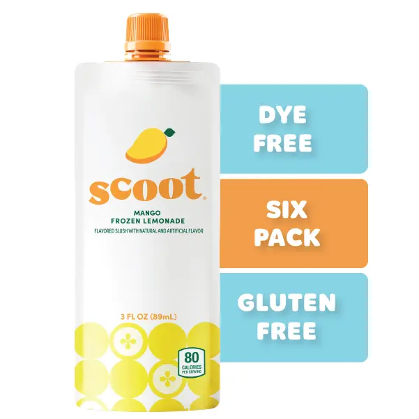 Mango Frozen Lemonade 6-Pack - Kids Treat, Dye-Free & Allergen-Free