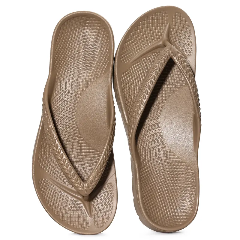 KIDMI Women's Arch Support Flip Flops for Plantar Fasciitis Orthopedic Thong Sandals Comfortable Summer Beach Pool Slides
