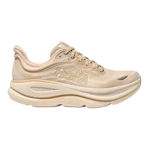 HOKA Bondi 9 Men's Running Sneakers Oatmeal/Oat Milk - SuperCritical EVA Foam Midsole, Warp Knit Upper, All Seasons Comfort