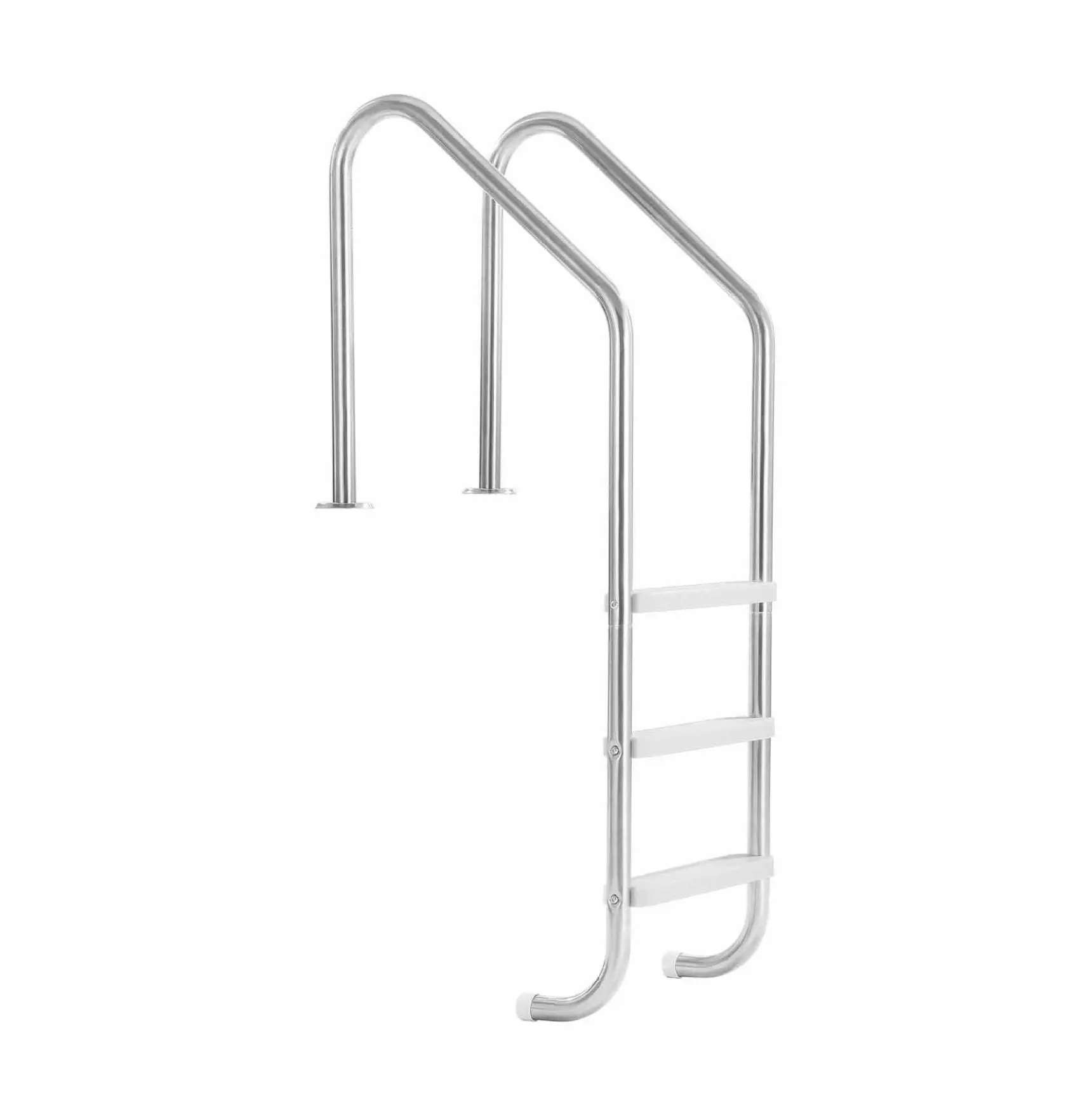 Swimming Pool Ladder 3-Step, Stainless Steel Inground Pool Stairs with Handrails, Non-Slip Wide Steps, 265lbs Capacity for 48-54in Pools, Indoor Outdoor 3 Steps