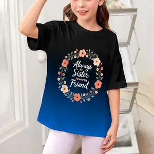 Always My Sister Forever My Friend Floral Wreath T-Shirt