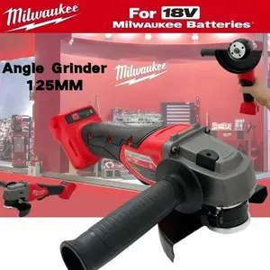 Milwaukee M18 Cordless Tool Combo Kit Consists Of 1000/900N.M Impact Wrench, Ratchet Wrench, Angle Grinder, High-Capacity Battery, Suited For Industrial Operations, Automotive Repair,  Construction Projects , All-Day Compatibility For Skilled Workers