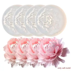 4pcs Mini Flower Silicone Molds, Resin Casting Molds, Suitable for DIY Scented Candles, Resin Crafts, Soaps, Clay, and Plaster. Perfect for Home Decoration, Valentine's Day, and Mother's Day Gift Making