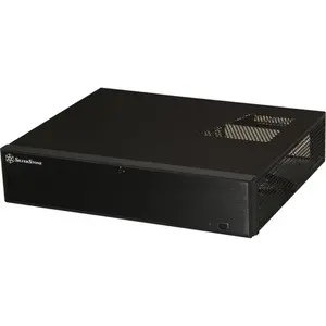 212 MAIN Black Steel Micro ATX Media Center HTPC Case - Aluminum/Steel Construction, Fan Support