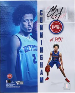 Cade Cunningham Detroit Pistons Autographed 8" x 10" 2021 NBA Draft Photograph - Fanatics Authentic Certified