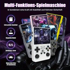 Open Source R36max Retro Handheld Game Console, Rk3326 Chip, 128GB Portable Pocket Game Machine, 4 Inch HD Screen, R36 Pro R36s, Handheld Gaming Console