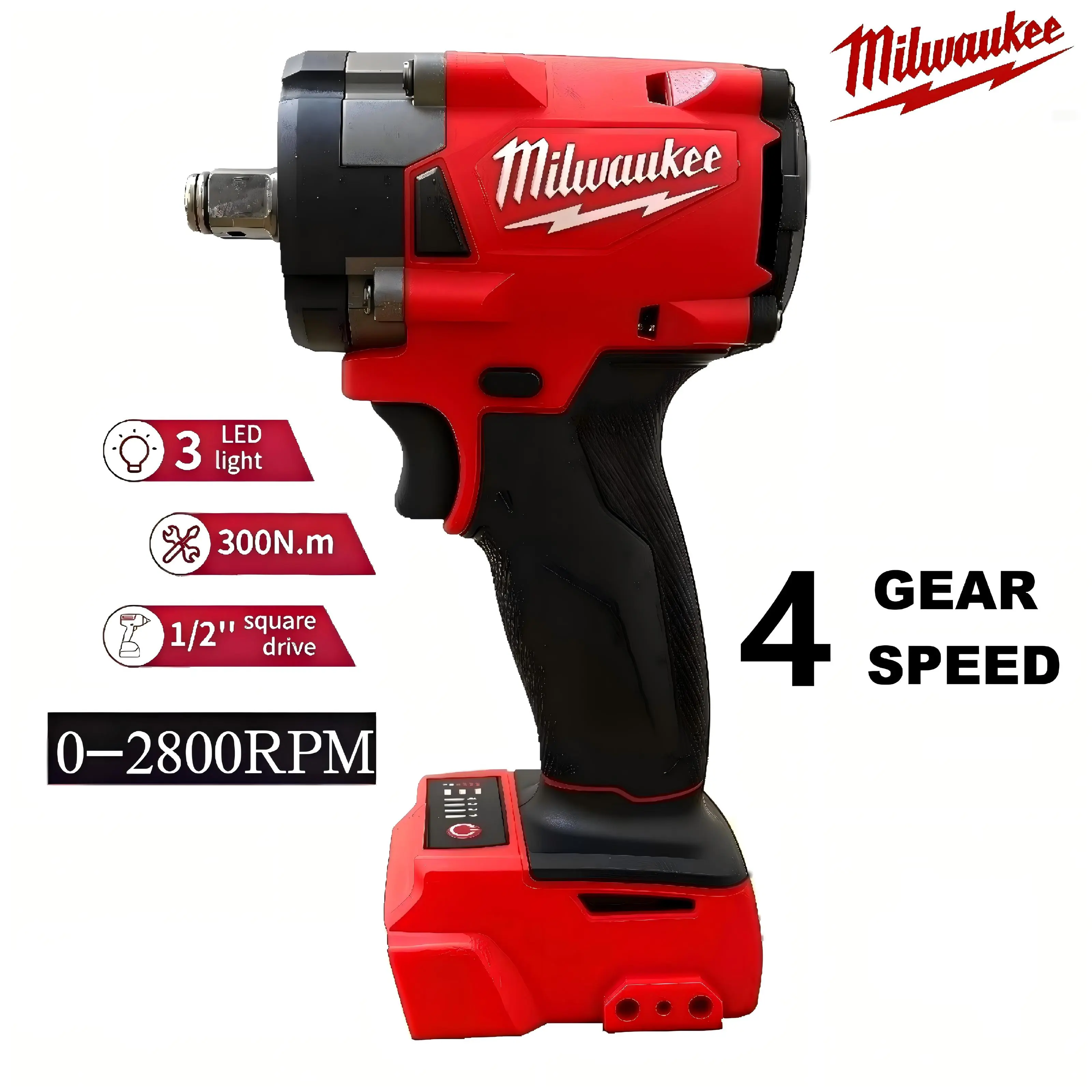 Milwaukee 1/2" 300Nm Impact Screwdriver  #MilwaukeeTools #ImpactDriver | For Auto Tire & Heavy Equipment Repair