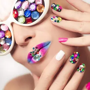 365pcs Round Jewels Stickers Gem Stickers Rhinestone for Crafts Sticker Gems Self Adhesive Bling Jewels, Multicolored