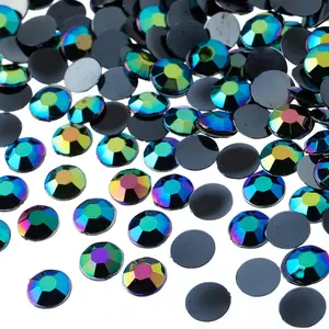 John Bead 1000pcs 8mm (SS39) Acrylic Flatback Round Rhinestones for Jewelry Crafts Scrapbook Embellishment Nails Makeup DIY Projects