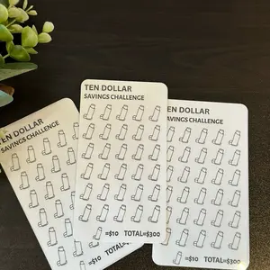Nurse $10 Savings Challenge Trackers Handmade Savings Challenge Cards for Financial Goals & Motivational Icons Reusable Track Progress