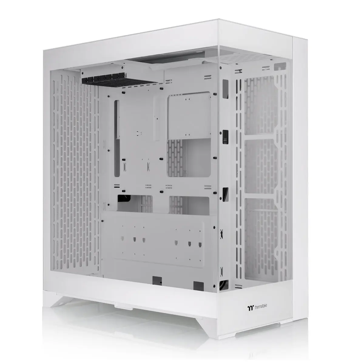 CTE E600 MX Snow Mid Tower PC Case for PC Computers & Computers and Accessories, Interchangeable Design, Mesh Panels, Tempered Glass, Enhanced Thermal Perf, Clean Look, GPU-Compatible
