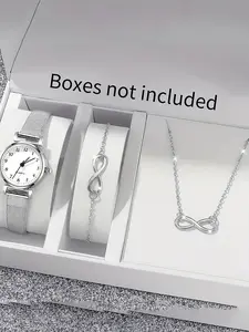 3-piece set of women's watches, fashionable watches for women, versatile high-end women's watches for women