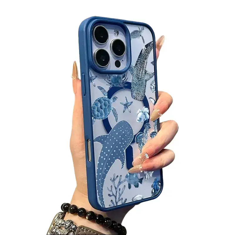 Blue Whale Shark Reef Phone Case by CasePop