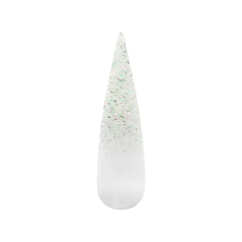 Air Ombre Spray Powder Nails - Metallic Silver Colors - AO153
