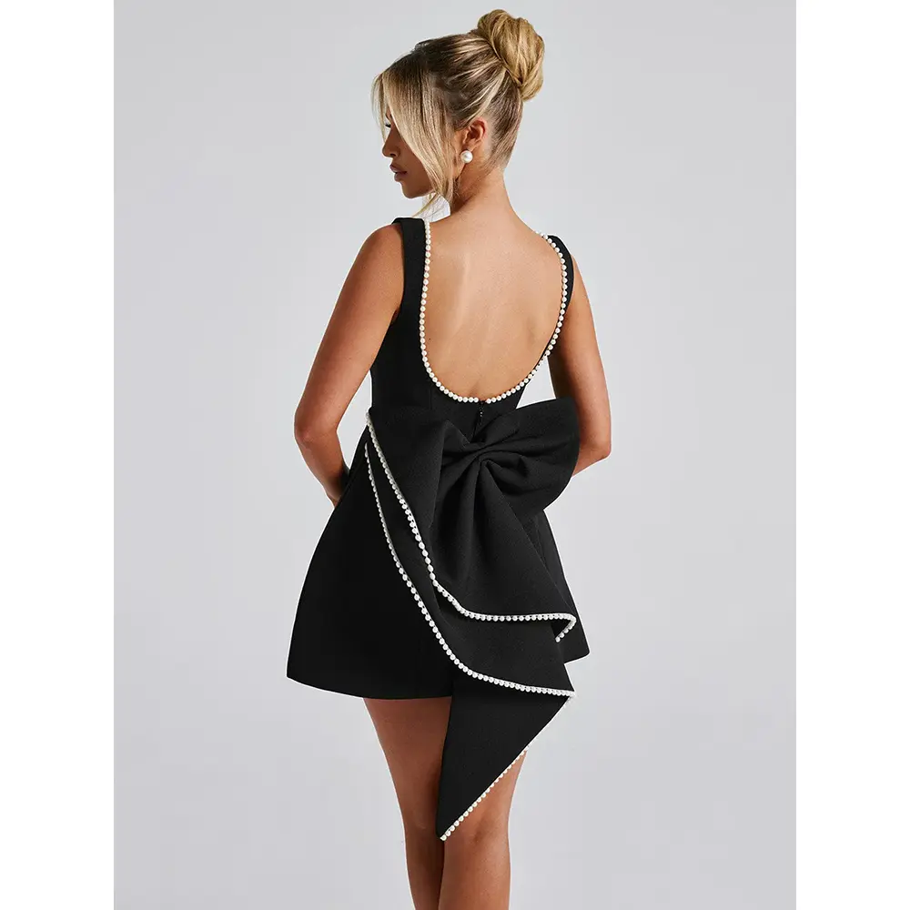 open lace back dress Jane Summers Jacqueline Strapless Little White Rehearsal and Casual Wedding Dress with Pink Tie 4 / White with Pink Tie , Female , Adult
